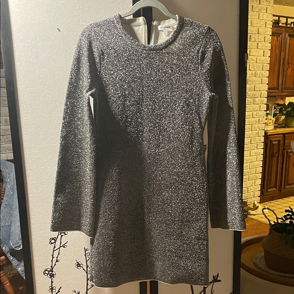 Good American Silver Mini Dress